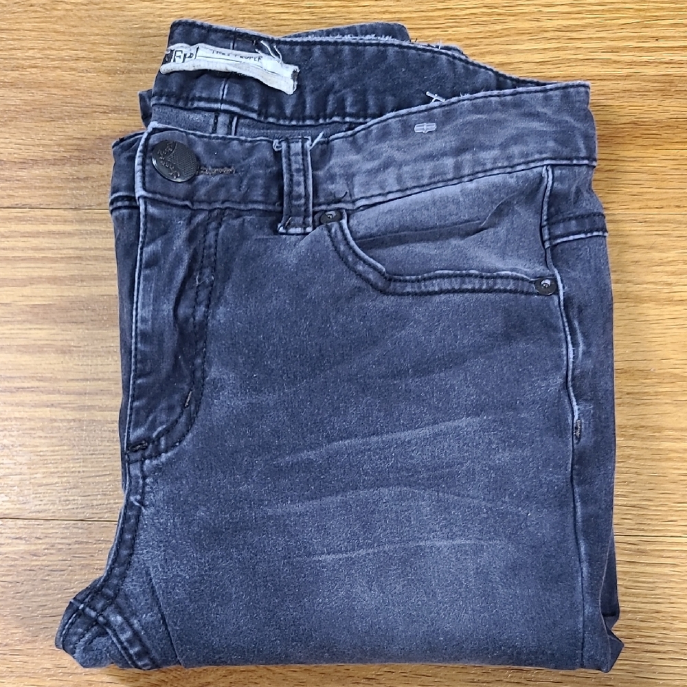 FREE PEOPLE 27x25 SKINNY STRECH ZIPER CUFFS PRE-OWNED WOMENS, GIRLS PANTS - Picture 5 of 8